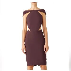 AQ/AQ Mulberry Aura Cutout Party Cocktail Dress